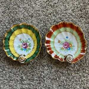“OCCUPIED JAPAN” Paul Lux hand painted bonbon dishes, LEGITIMATE.